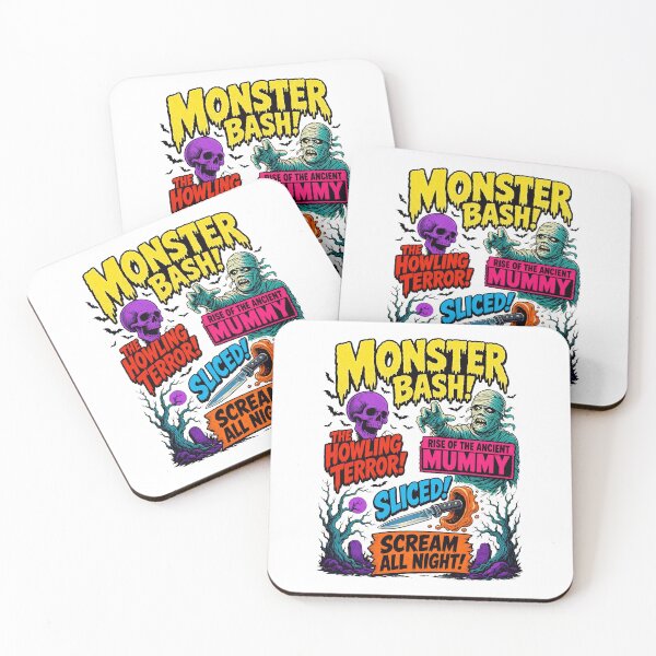 Item preview, Monster Bash Horror Movie Poster designed and sold by GaiaShopGift.