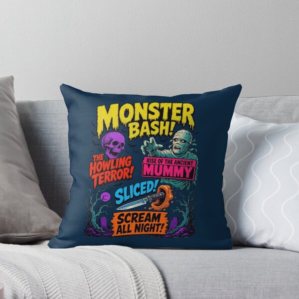 Item preview, Monster Bash Horror Movie Poster designed and sold by GaiaShopGift.