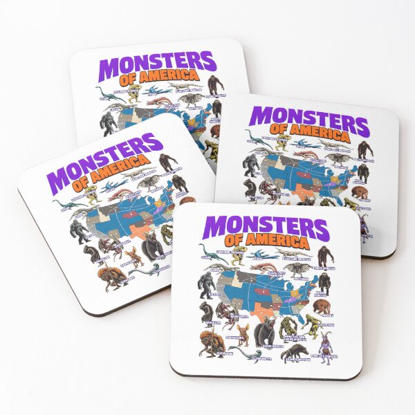 Item preview, Monsters of America Retro Creature Lineup designed and sold by GaiaShopGift.