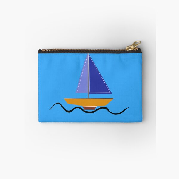 Item preview, Aegean Sailboat — Blue Sails on Turquoise Water designed and sold by Cobalt & Stone Art.
