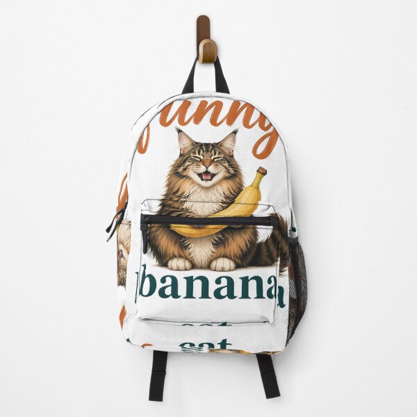Item preview, Funny Maine Coon Music Cat – Cat Funny Banana designed and sold by PurrBloom Studio.