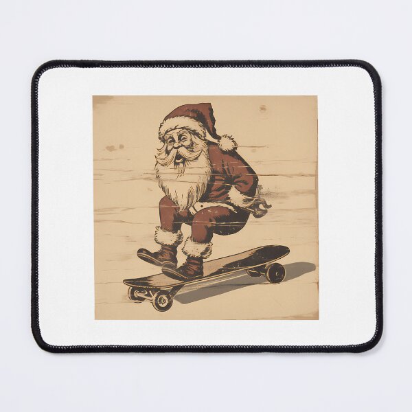 Item preview, Vintage Santa On Skateboard designed and sold by felton-jacelyn.