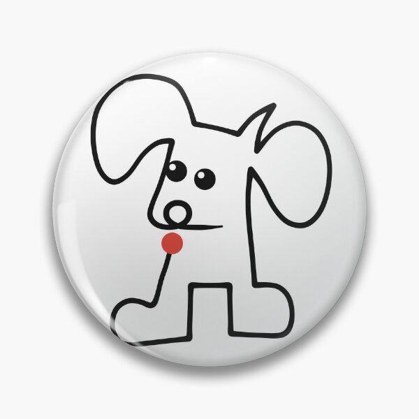 Item preview, Cute Puppy One Line Art with Red Ball designed and sold by MirrorsFineArt.