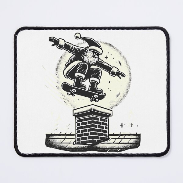 Item preview, Weihnachten Santa Skateboarding Night designed and sold by felton-jacelyn.