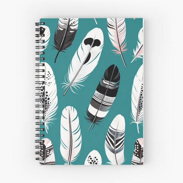 Item preview, Teal Boho Feathers Pattern iPhone Case – Black White Spotted Bird Feathers Design designed and sold by FestivityFinds.