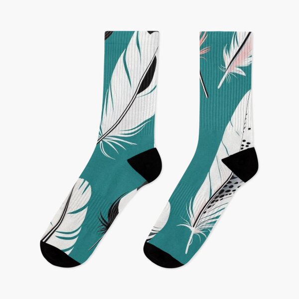 Item preview, Teal Boho Feathers Pattern iPhone Case – Black White Spotted Bird Feathers Design designed and sold by FestivityFinds.