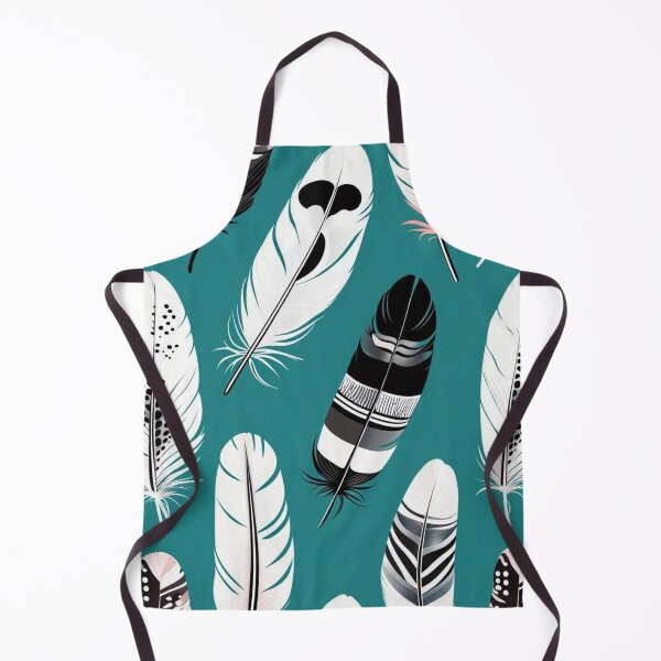 Item preview, Teal Boho Feathers Pattern iPhone Case – Black White Spotted Bird Feathers Design designed and sold by FestivityFinds.