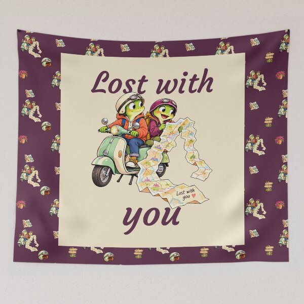 Item preview, Love Took a Detour - Frog Scooter Romance designed and sold by SandboxMashery.