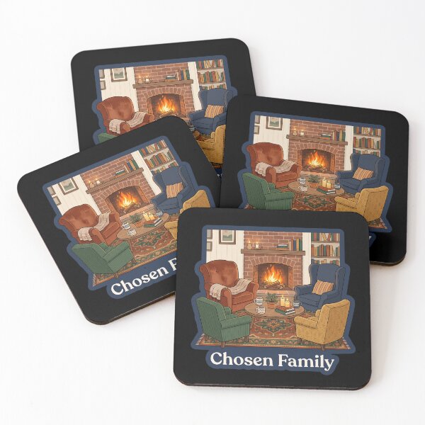 Item preview, Cozy Fireplace Living Room Chosen Family Sticker designed and sold by TheCalmEdit.