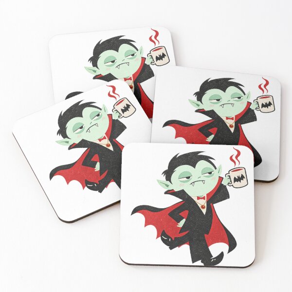 Item preview, Grumpy Vampire Coffee Drinking Bat Mug Halloween designed and sold by brandingpro.
