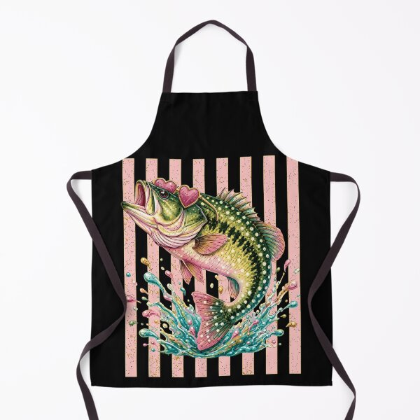 Item preview, Bass Fish with Pink Heart Sunglasses and Water Splash designed and sold by haitrieuic96.