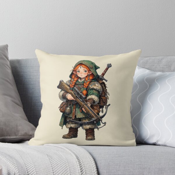 Item preview, Forest Sentinel: Halfling Elf Ranger with Crossbow & Sword Artwork designed and sold by HexOne.