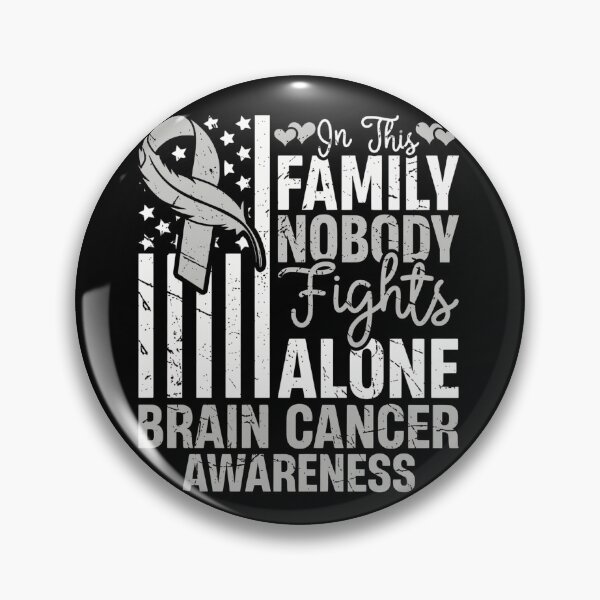 Item preview, In This Family Nobody Fights Alone Gray Ribbon Flag designed and sold by haitrieuic96.
