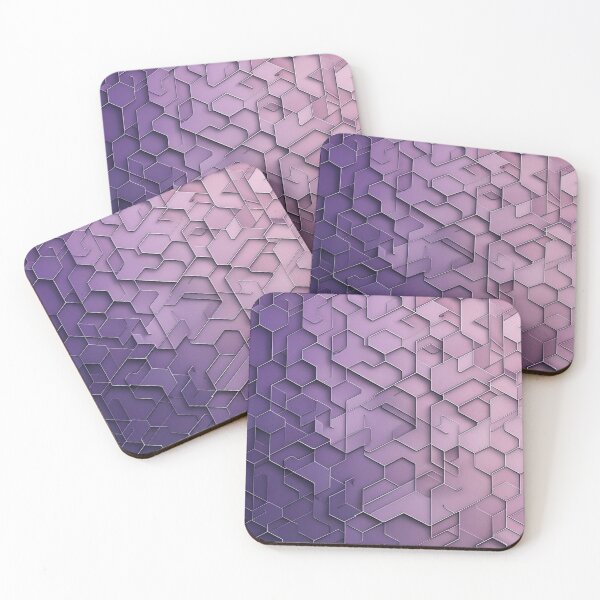Item preview, Purple Geometric Hexagon Pattern iPhone Case – Modern Abstract Gradient Lavender Design designed and sold by FestivityFinds.