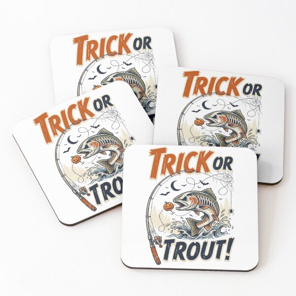 Item preview, Trick or Treat Fishing | Funny Halloween Fisherman Spooky Angler designed and sold by SinbadDesign.