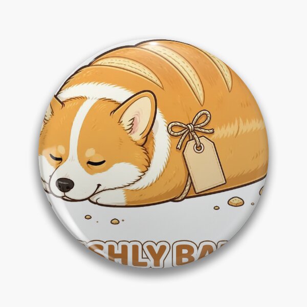 Item preview, Freshly Baked Corgi Loaf Sleeping Bread Dog	 designed and sold by LearnFunStore.