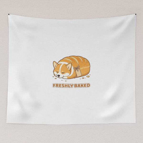Item preview, Freshly Baked Corgi Loaf Sleeping Bread Dog	 designed and sold by LearnFunStore.