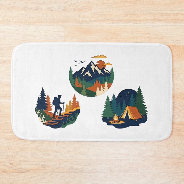 Item preview, hiking sublimation — Layered paper cut Artwork designed and sold by DigitalGraphic1.