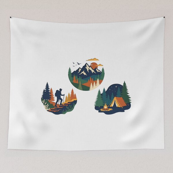 Item preview, hiking sublimation — Layered paper cut Artwork designed and sold by DigitalGraphic1.