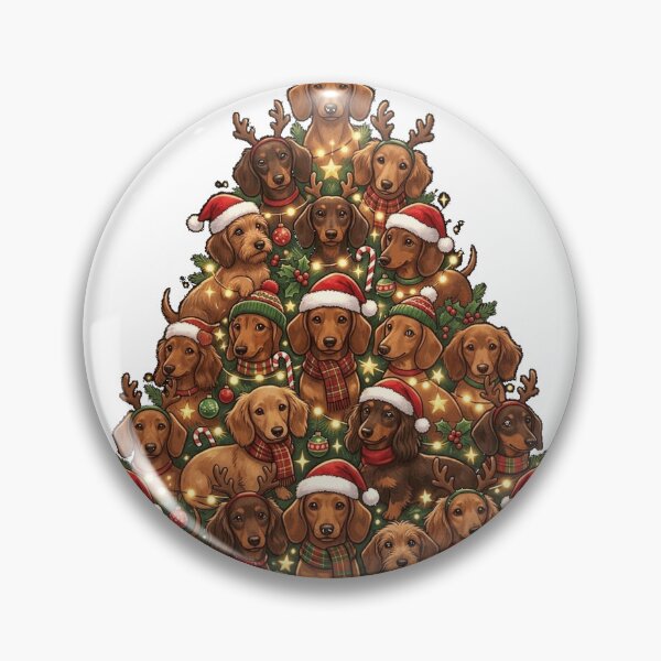 Item preview, Dachshund Christmas Tree Lights Funny Classic T-Shirt designed and sold by Badriiiii.