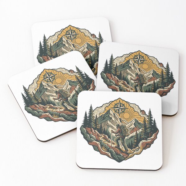 Item preview, hiking template — Original emblem composition Artwork designed and sold by DigitalGraphic1.