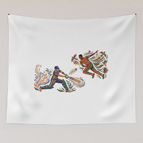 Item preview, zimbabwe vs india — Contemporary folk art Artwork designed and sold by DigitalGraphic1.