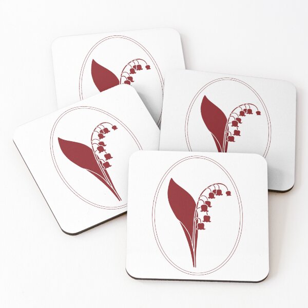 Item preview, Vintage Red Botanical Floral Motif in Oval Frame - 30 designed and sold by ivyysophia.
