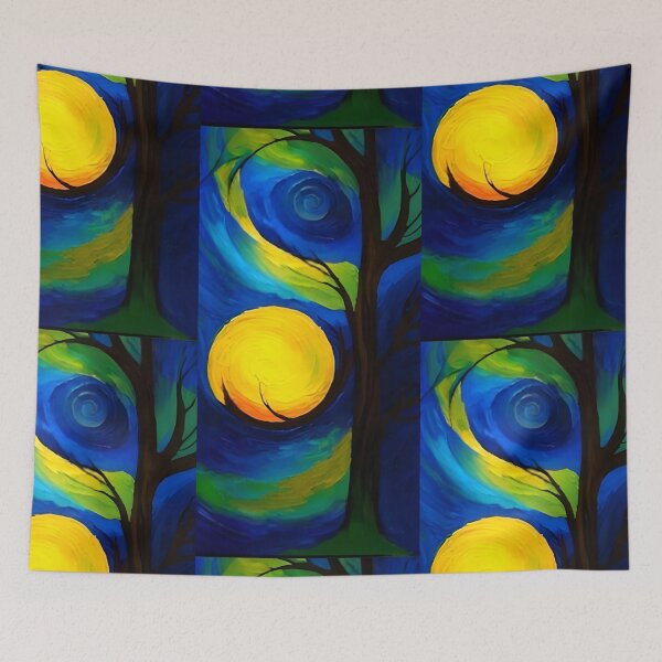 Item preview, Abstract Tree Sun Art designed and sold by Trinketsonline.