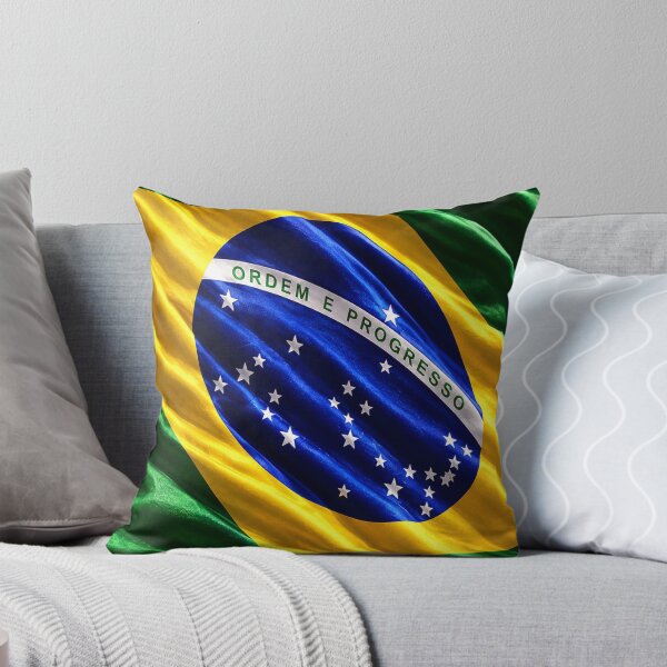 Item preview, Brazilian Flag in the Wind designed and sold by Neon Ink Designs.