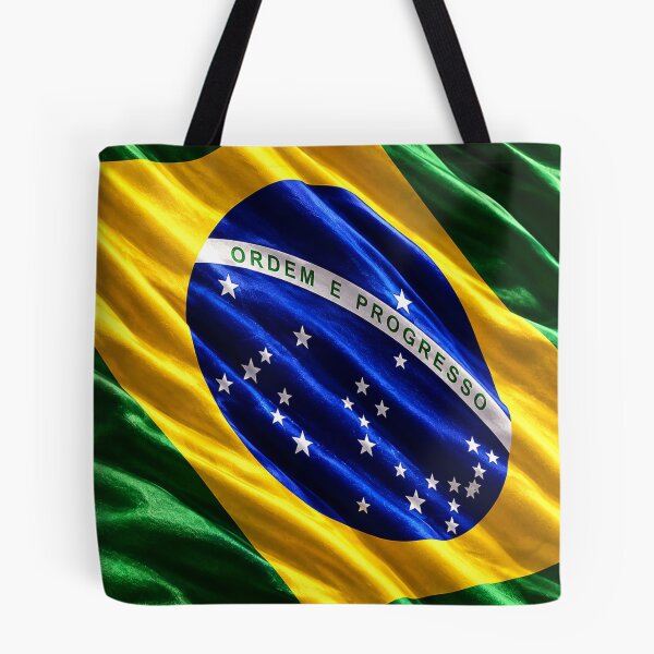 Item preview, Brazilian Flag in the Wind designed and sold by Neon Ink Designs.