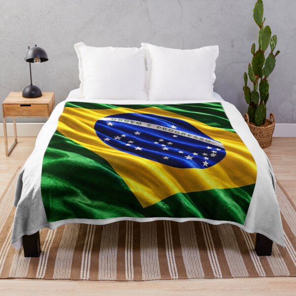 Item preview, Brazilian Flag in the Wind designed and sold by Neon Ink Designs.