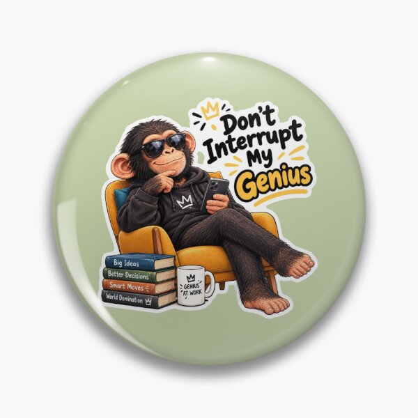 Item preview, Don't Interrupt My Genius Cool Monkey In Hoodie designed and sold by carestazafeli.