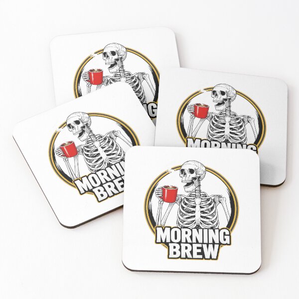 Item preview, Morning Brew Coffee Skeleton Graphic designed and sold by SignedAutograph.