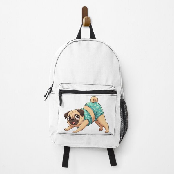 Item preview, Yoga Pug: Downward Dog designed and sold by Angel & Mortimer .