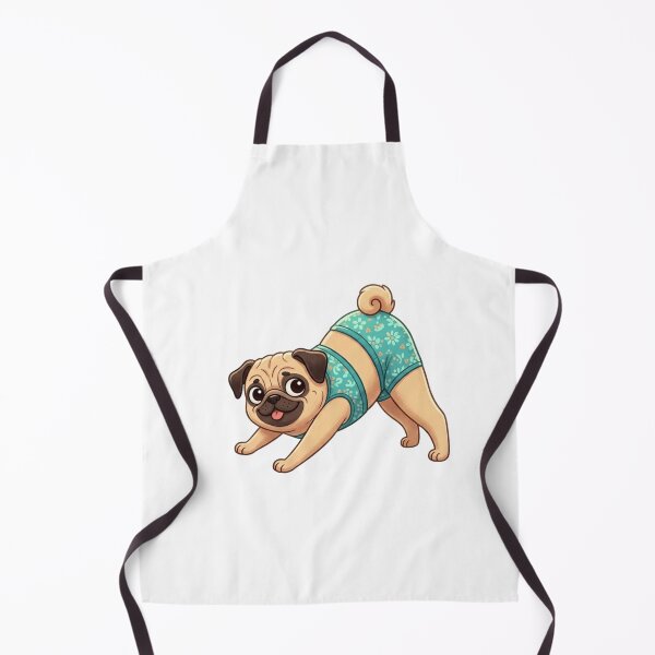 Item preview, Yoga Pug: Downward Dog designed and sold by Angel & Mortimer .