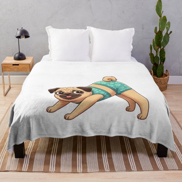 Item preview, Yoga Pug: Downward Dog designed and sold by Angel & Mortimer .