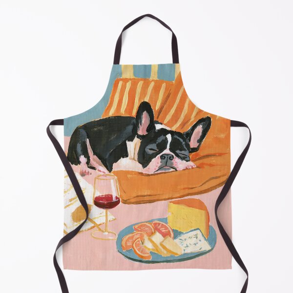Item preview, French Bulldog's Cozy Wine & Cheese Afternoon designed and sold by junkydotcom.