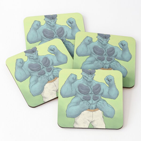 Item preview, Four-Armed Blue Muscle Warrior Illustration designed and sold by Baby-Care.