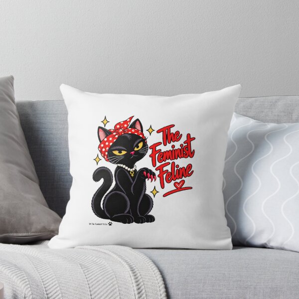 Item preview, Claws out, sassy feline, feminist core designed and sold by FeministFeline.