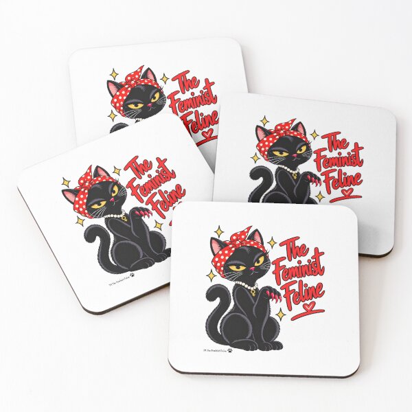 Item preview, Claws out, sassy feline, feminist core designed and sold by FeministFeline.