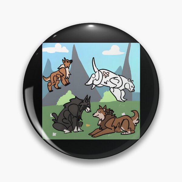 Item preview, Cute Cartoon Wolves Playing in Nature designed and sold by Baby-Care.