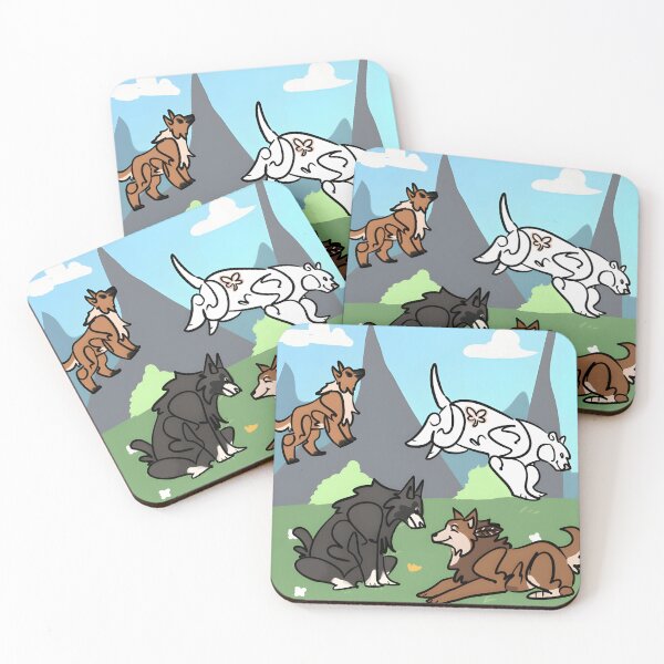 Item preview, Cute Cartoon Wolves Playing in Nature designed and sold by Baby-Care.