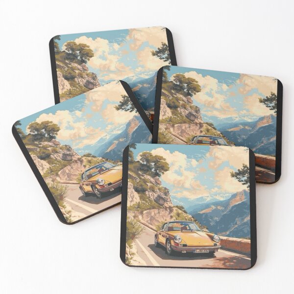 Item preview, Vintage Porsche 911 Mountain designed and sold by UmaCreatesThings.