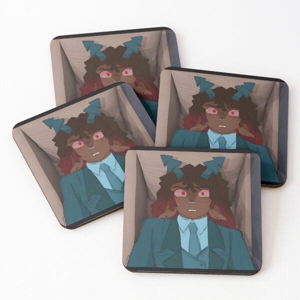 Item preview, Devil Horned Character in Blue Suit Illustration designed and sold by TomatiLove.