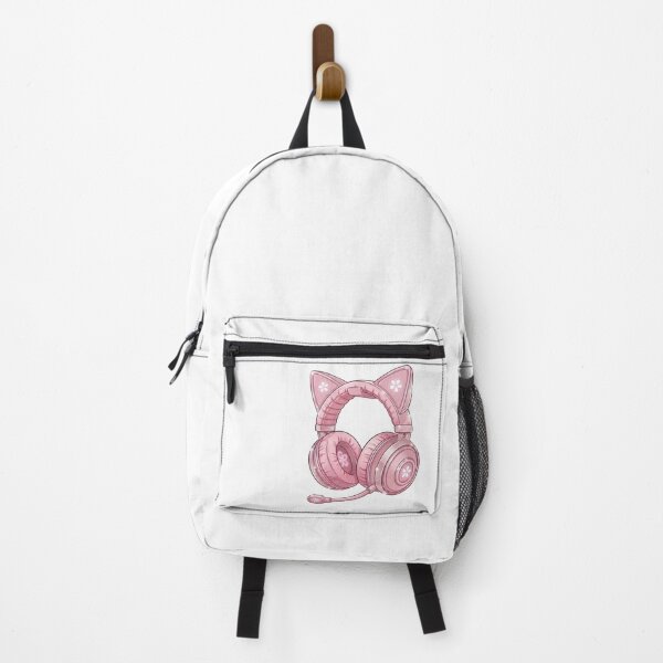 Item preview, Kawaii Pink Sakura Gaming Setup - Cat Ear Headset and PC Rig Sticker Sheet designed and sold by DanisPixieArt.