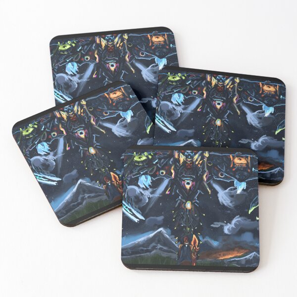 Item preview, Epic Battle Against Giant Mech at Night designed and sold by TomatiLove.