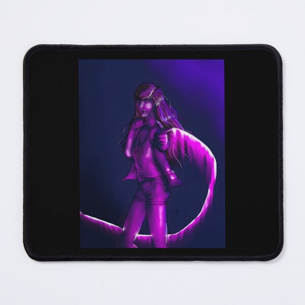 Item preview, Neon Purple Cyberpunk Girl Illustration designed and sold by Baby-Care.