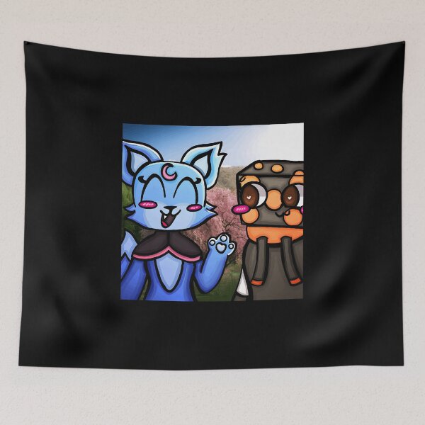 Item preview, Cute Cartoon Anime Style Blue Fox and Orange Character designed and sold by J-Mindful.