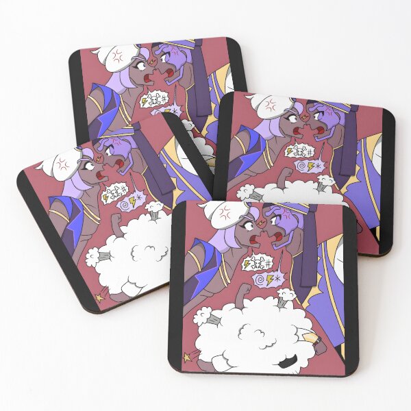 Item preview, Cartoon Genie Fight with Comic Cursing Cloud designed and sold by TomatiLove.