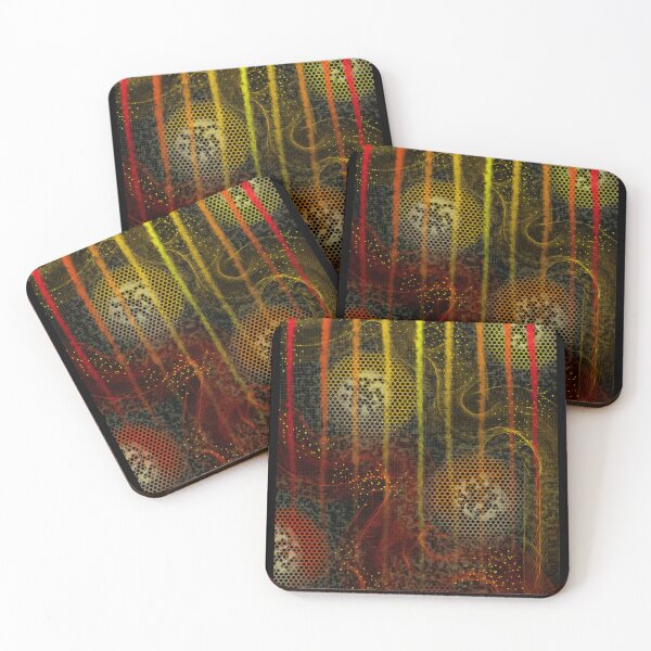 Item preview, Abstract Geometric Pattern with Hex Circles and Vertical Stripes designed and sold by Baby-Care.